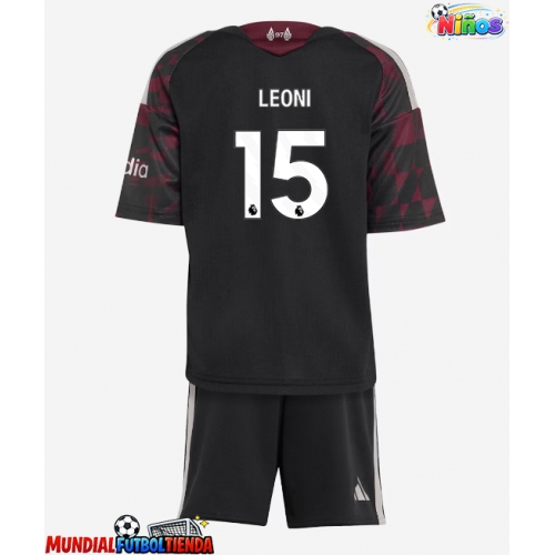 Camiseta Liverpool Giovanni Leoni #15 Tercera Equipación Replica 2026-27 para niños mangas cortas (+ Pantalones cortos)